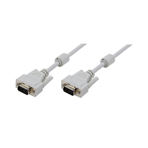 Kabel danych VGA 3m 2xferryt Szary Kabel danych VGA 3m 2xferryt Szary
