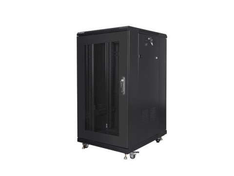 Szafa stojąca 19 cali 22U 600x800 drzwi perforowane, czarna Szafa stojąca 19 cali 22U 600x800 drzwi perforowane, czarna