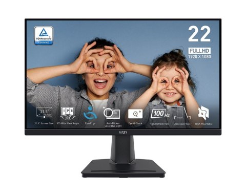 Monitor PRO MP225 21.5 cala/LED/FHD/Flat/100Hz/Czarny