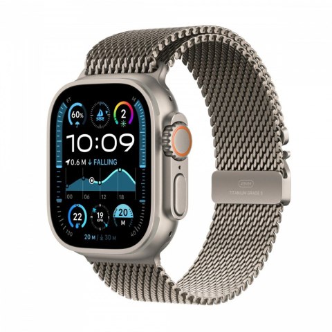 Watch Ultra 2 GPS + Cellular, koperta 49 mm z tytanu w kolorze naturalnym z bransoletą mediolańską S z tytanu w kolorze naturaln Watch Ultra 2 GPS + Cellular, koperta 49 mm z tytanu w kolorze naturalnym z bransoletą mediolańską S z tytanu w kolorze naturaln