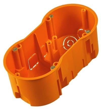 Puszka końcowa 60 podwójna z wkrętami, głęboka PAWBOL A.0042WPG Puszka końcowa 60 podwójna z wkrętami, głęboka PAWBOL A.0042WPG