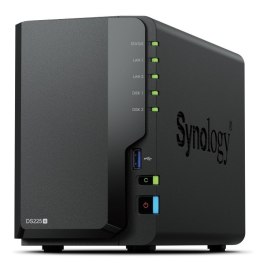 Serwer NAS DS225+ 2x0HDD J4125 2GB DDR4 1xGbE 1x2,5GbE 3Y