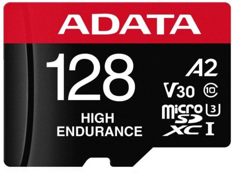 Adata Karta microSD High Endurance 128GB UHS1 U3 V30 A2 100/85MB/s + Adapter Adata Karta microSD High Endurance 128GB UHS1 U3 V30 A2 100/85MB/s + Adapter