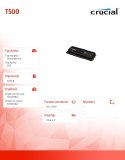 Dysk SSD T500 500GB M.2 NVMe2280 PCIe 4.0 7200/5700