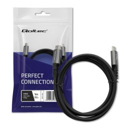 Kabel USB4 Ultra-Fast | USB-C PD 240W | Thunderbolt 3/4 | 4K | 40Gb/s | 1m | Czarny