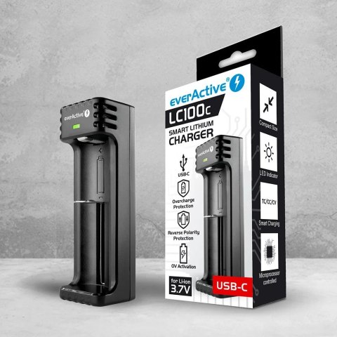 Ładowarka akumulatorowa Li-ion USB-C LC100C Ładowarka akumulatorowa Li-ion USB-C LC100C