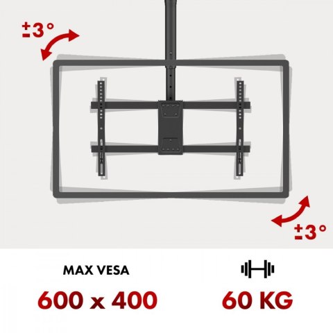 Uchwyt sufitowy dla TV max 60kg, MC-112B vesa 600x400 Uchwyt sufitowy dla TV max 60kg, MC-112B vesa 600x400