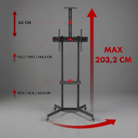 Wózek do TV max 45 kg, MC-113 B Wózek do TV max 45 kg, MC-113 B