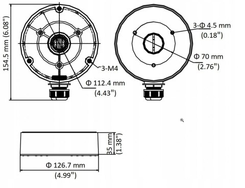 UCHWYT HIKVISION DS-1280ZJ-DM8 UCHWYT HIKVISION DS-1280ZJ-DM8