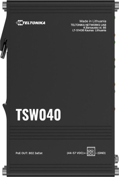 Teltonika TSW040 switch przemysłowy PoE (TSW04000000) Teltonika TSW040 switch przemysłowy PoE (TSW04000000)