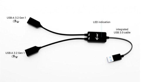 HUB USB-A Cable 2 port (2x USB-A) HUB USB-A Cable 2 port (2x USB-A)