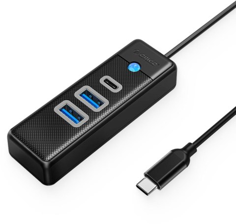 Hub USB-C Orico Hub USB-C 2x USB-A 3.1 + USB-C czarny Hub USB-C Orico Hub USB-C 2x USB-A 3.1 + USB-C czarny