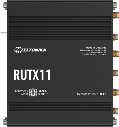 Teltonika RUTX11 router przemysłowy 4G / LTE (RUTX11000000) Teltonika RUTX11 router przemysłowy 4G / LTE (RUTX11000000)