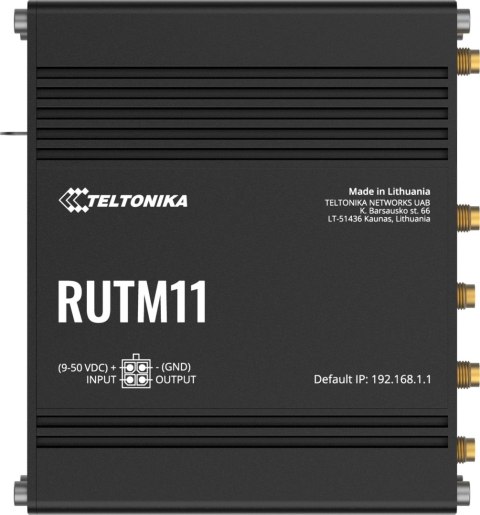 Teltonika RUTM11 router przemysłowy 4G / LTE (RUTM11000000) Teltonika RUTM11 router przemysłowy 4G / LTE (RUTM11000000)