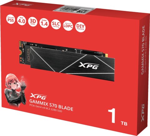 Dysk SSD Adata XPG Gammix 1TB S70 Blade PCIe Dysk SSD Adata XPG Gammix 1TB S70 Blade PCIe