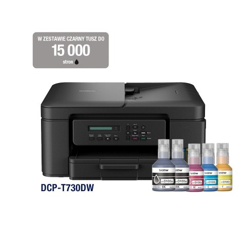 Urządzenie wielofunkcyjne DCP-T730DW RTS A4/USB/WiFi/ADF20/16ipm Urządzenie wielofunkcyjne DCP-T730DW RTS A4/USB/WiFi/ADF20/16ipm