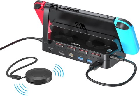 Unitek Stacja dokująca do Nintendo Switch, PD 100W, HDMI 4K, RJ-45, czytnik kart Unitek Stacja dokująca do Nintendo Switch, PD 100W, HDMI 4K, RJ-45, czytnik kart