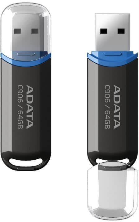 Adata Pendrive C906 64GB USB2.0 czarne Adata Pendrive C906 64GB USB2.0 czarne