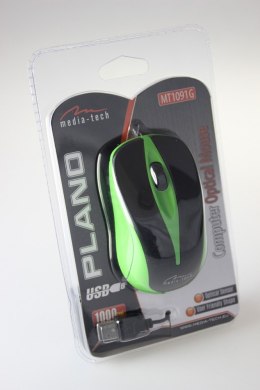 Mysz optyczna PLANO MT1091G (Zielony)