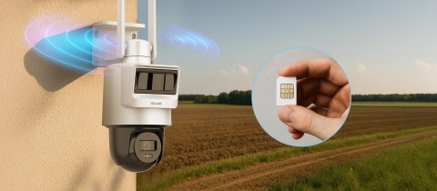Kamera IP Hilook PTZ-S4-4G 4MP z panelem solarnym Kamera IP Hilook PTZ-S4-4G 4MP z panelem solarnym