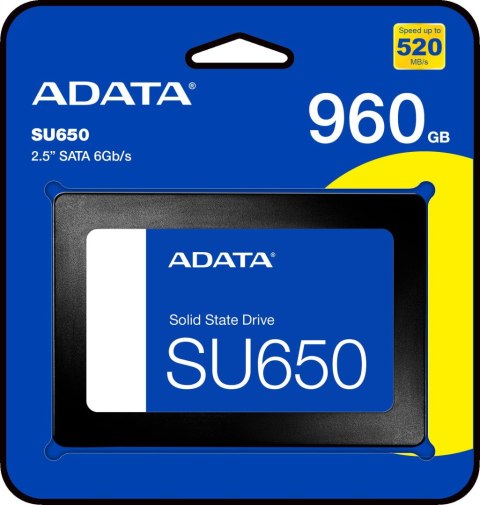 DYSK SSD ADATA Ultimate SU650 960G 2.5 S3 3D DYSK SSD ADATA Ultimate SU650 960G 2.5 S3 3D