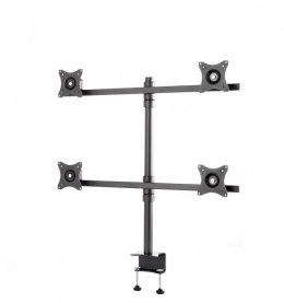 SV07 Uchwyt biurkowy do czterech monitorów 19-27 cali VESA 75x75 - 100x100 40 kg