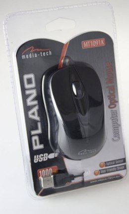 Mysz optyczna PLANO MT1091K (Czarny)