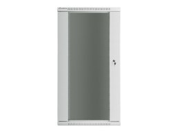 Szafa instalacyjna wisząca 19'' 27U 600X600mm szara (drzwi szklane)