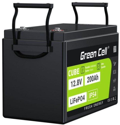 AKUMULATOR LITOWO-ŻELAZOWO-FOSFORANOWY LiFePO4 Green Cell Cube 12.8V 200Ah LFPGC12V200AH AKUMULATOR LITOWO-ŻELAZOWO-FOSFORANOWY LiFePO4 Green Cell Cube 12.8V 200Ah LFPGC12V200AH