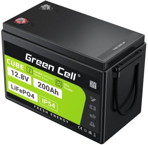 AKUMULATOR LITOWO-ŻELAZOWO-FOSFORANOWY LiFePO4 Green Cell Cube 12.8V 200Ah LFPGC12V200AH AKUMULATOR LITOWO-ŻELAZOWO-FOSFORANOWY LiFePO4 Green Cell Cube 12.8V 200Ah LFPGC12V200AH