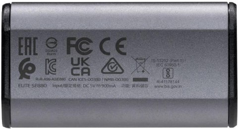 Adata Dysk zewnętrzny SSD SE880 4TB USB3.2A/C Gen2x2 Szary Adata Dysk zewnętrzny SSD SE880 4TB USB3.2A/C Gen2x2 Szary