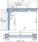 Brama garażowa segmentowa Renomatic/Hormann z napędem Supramatic E i szyną FS10-K - przetłoczenia L Planar. Wymiar 5000x2125mm.