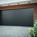 Brama garażowa segmentowa Renomatic/Hormann z napędem Supramatic E i szyną FS10-K - przetłoczenia M Woodgrain. Wymiar 5000x2250m