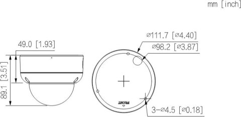 Kamera IP Dahua IPC-HDBW3649E-AS-IL-0360B Kamera IP Dahua IPC-HDBW3649E-AS-IL-0360B