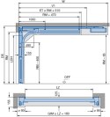 Brama garażowa segmentowa Renomatic/Hormann z napędem ProLift500-2 i szyną FS30 - przetłoczenia M Planar. Wymiar 2500x2125mm.