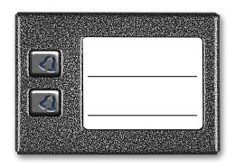 ACO CDN-2NP GR Podświetlany panel listy lokatorów z 2 przyciskami