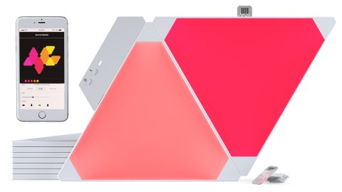 INTELIGENTNE PANELE LED Aurora Nanoleaf Light Panels Smarter Kit WI-FI (Zestaw 9 paneli) INTELIGENTNE PANELE LED Aurora Nanoleaf Light Panels Smarter Kit WI-FI (Zestaw 9 paneli)