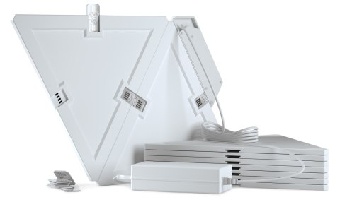 INTELIGENTNE PANELE LED Aurora Nanoleaf Light Panels Smarter Kit WI-FI (Zestaw 9 paneli) INTELIGENTNE PANELE LED Aurora Nanoleaf Light Panels Smarter Kit WI-FI (Zestaw 9 paneli)