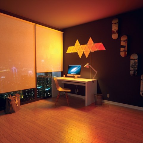 INTELIGENTNE PANELE LED Aurora Nanoleaf Light Panels Smarter Kit WI-FI (Zestaw 9 paneli) INTELIGENTNE PANELE LED Aurora Nanoleaf Light Panels Smarter Kit WI-FI (Zestaw 9 paneli)