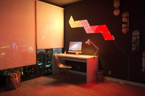 INTELIGENTNE PANELE LED Aurora Nanoleaf Light Panels Smarter Kit WI-FI (Zestaw 9 paneli) INTELIGENTNE PANELE LED Aurora Nanoleaf Light Panels Smarter Kit WI-FI (Zestaw 9 paneli)