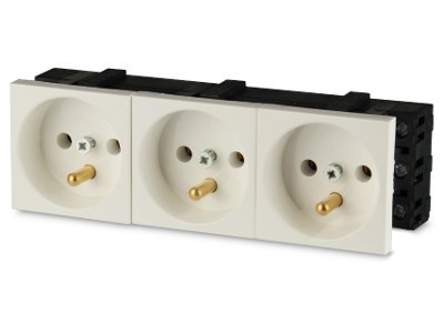 Gniazdo 3M elektryczne potrójne