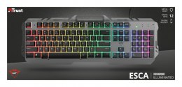 Klawiatura gamingowa przewodowa GXT 853 Esca