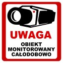 NAKLEJKA OBIEKT MONITOROWANY 20x20 6039