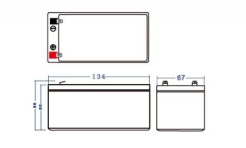 Akumulator AGM VRLA 12V 3.4Ah Akumulator AGM VRLA 12V 3.4Ah
