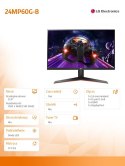 Monitor 24MP60G-B 23.8 cala IPS Full HD AMD FreeSync 1ms MBR