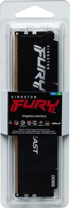 Pamięć DDR5 Fury Beast Black 16GB(1*16GB)/5600 CL40 Pamięć DDR5 Fury Beast Black 16GB(1*16GB)/5600 CL40