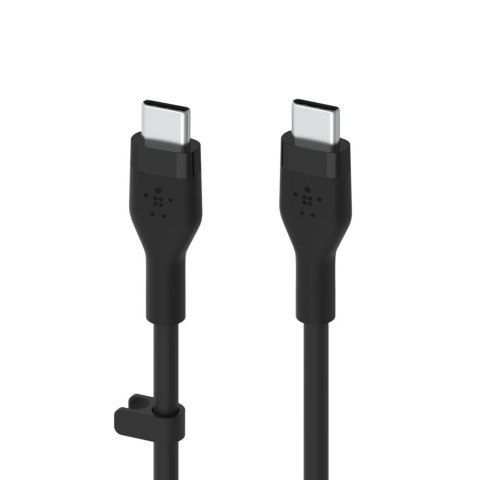 Kabel BoostCharge USB-C do USB-C 2.0 silikonowy 1m, czarny Kabel BoostCharge USB-C do USB-C 2.0 silikonowy 1m, czarny