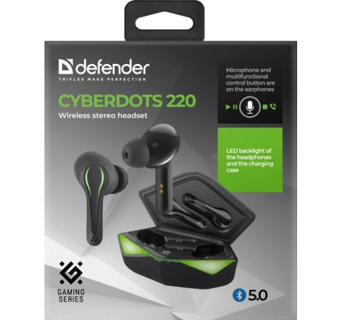 Słuchawki douszne bezprzewodowe CYBERDOTS 220 Gamingowe Słuchawki douszne bezprzewodowe CYBERDOTS 220 Gamingowe