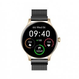 Smartwatch Classy złoto-czarny stalowy