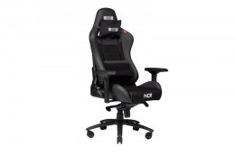 Krzesło NLR ProGaming Czarna skóra i zamsz